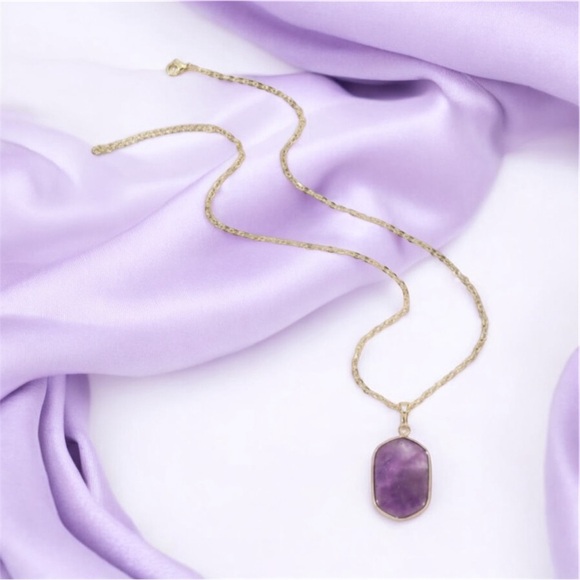 Amethyst Pendant Necklace - Picture 2 of 4